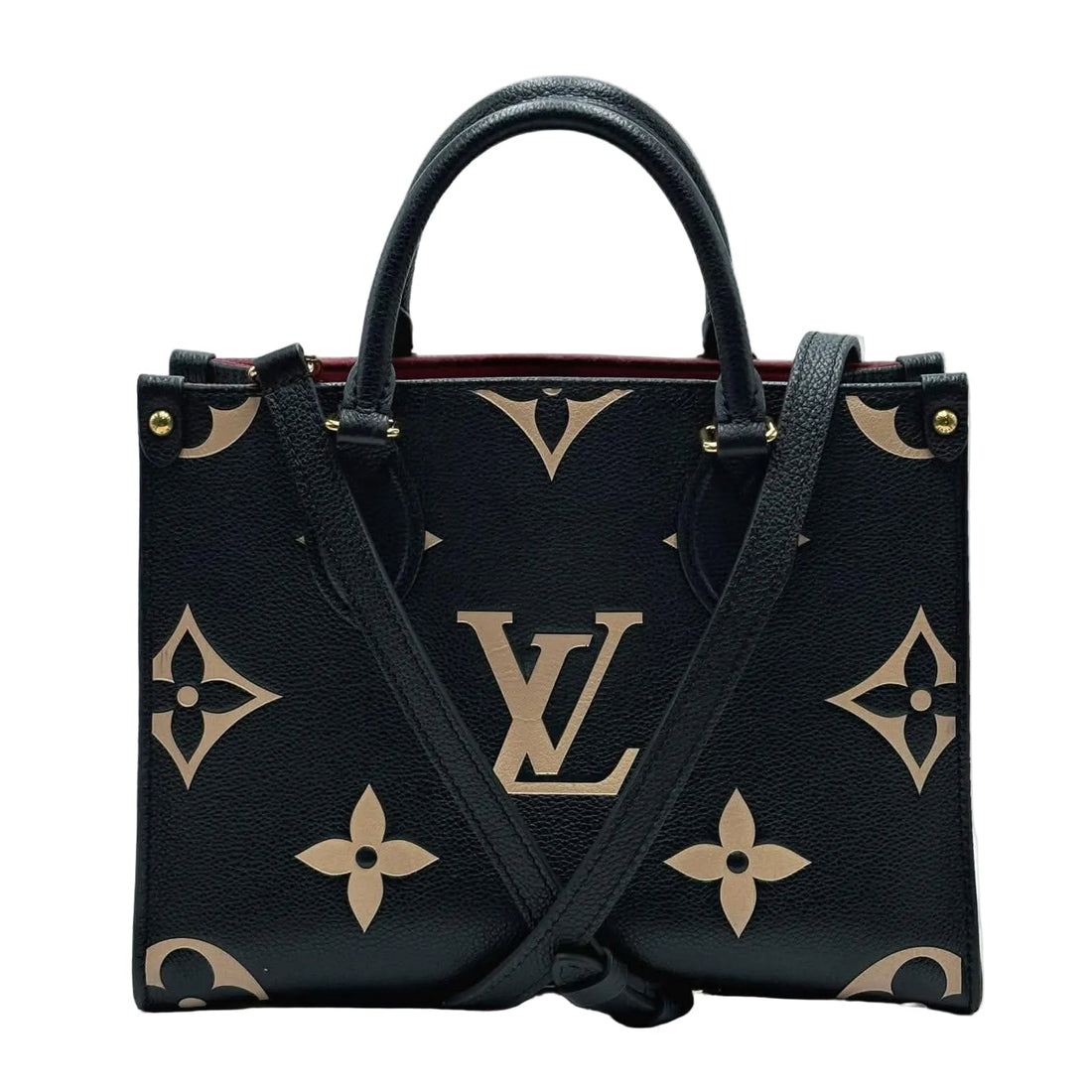 Louis Vuitton Bicolor Black/Beige Monogram Empreinte Leather OnTheGo PM (Like new) VJY2XTK