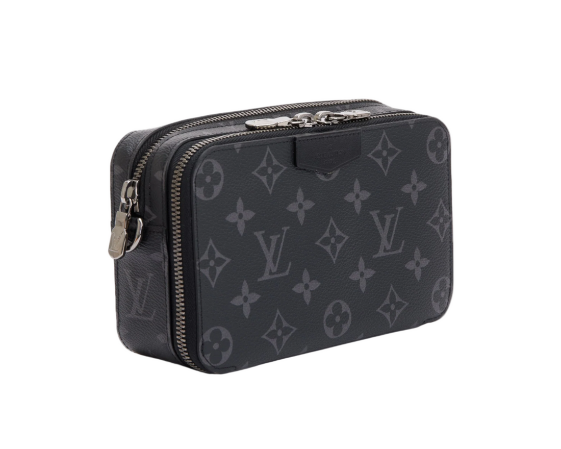 Louis Vuitton Monogram Eclipse Alpha Wearable Wallet Crossbody “Like New”