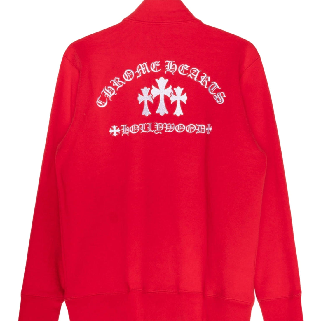 Chrome Hearts Triple Cross Hollywood Quarter Zip Pullover Red (Like New)