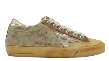 Golden Goose Super-Star Penstar Classic White Ecru Tobacco (Women's) LTD Edition