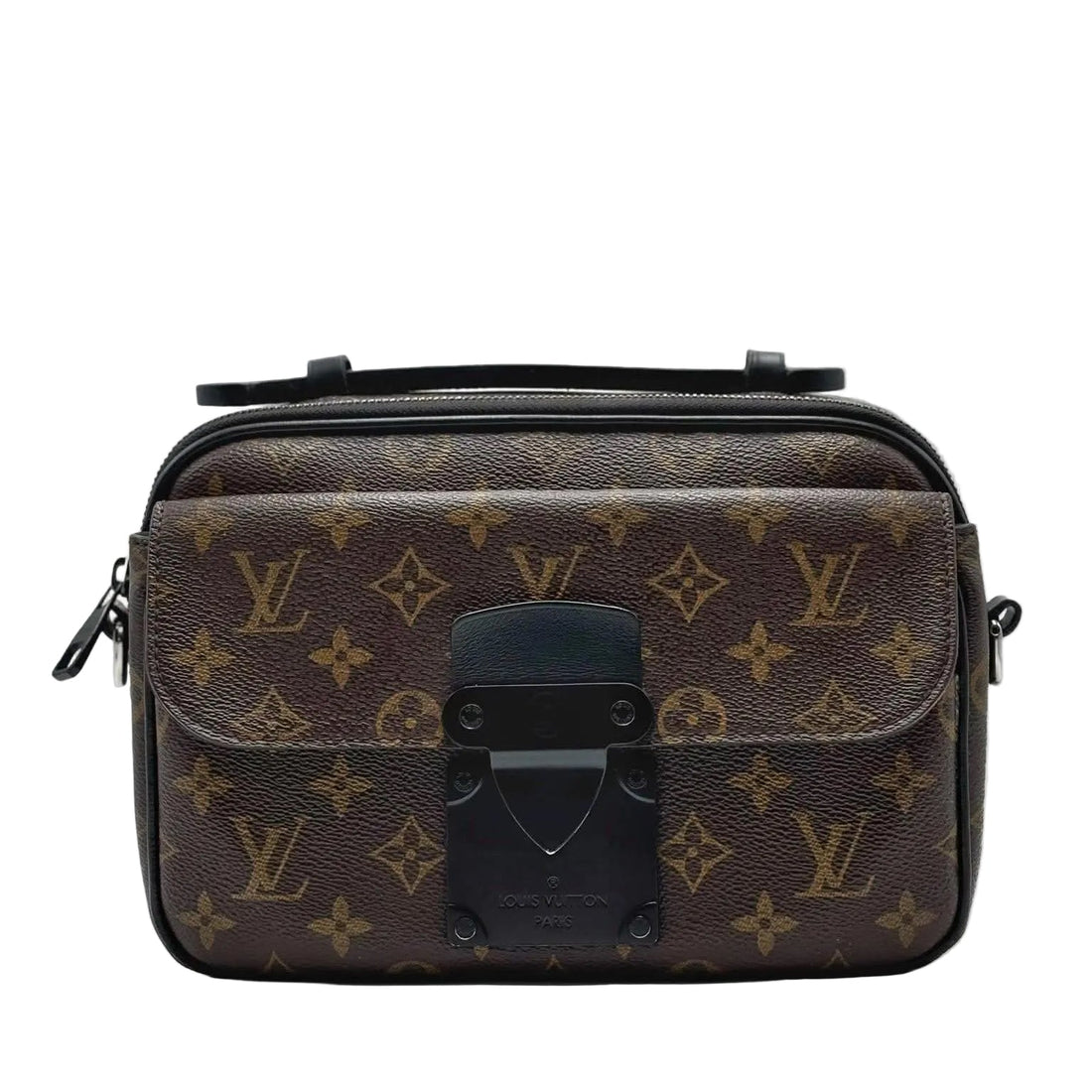 Louis Vuitton S Lock Messenger Monogram Macassar Brown (Pre-owned) CXVKRR2