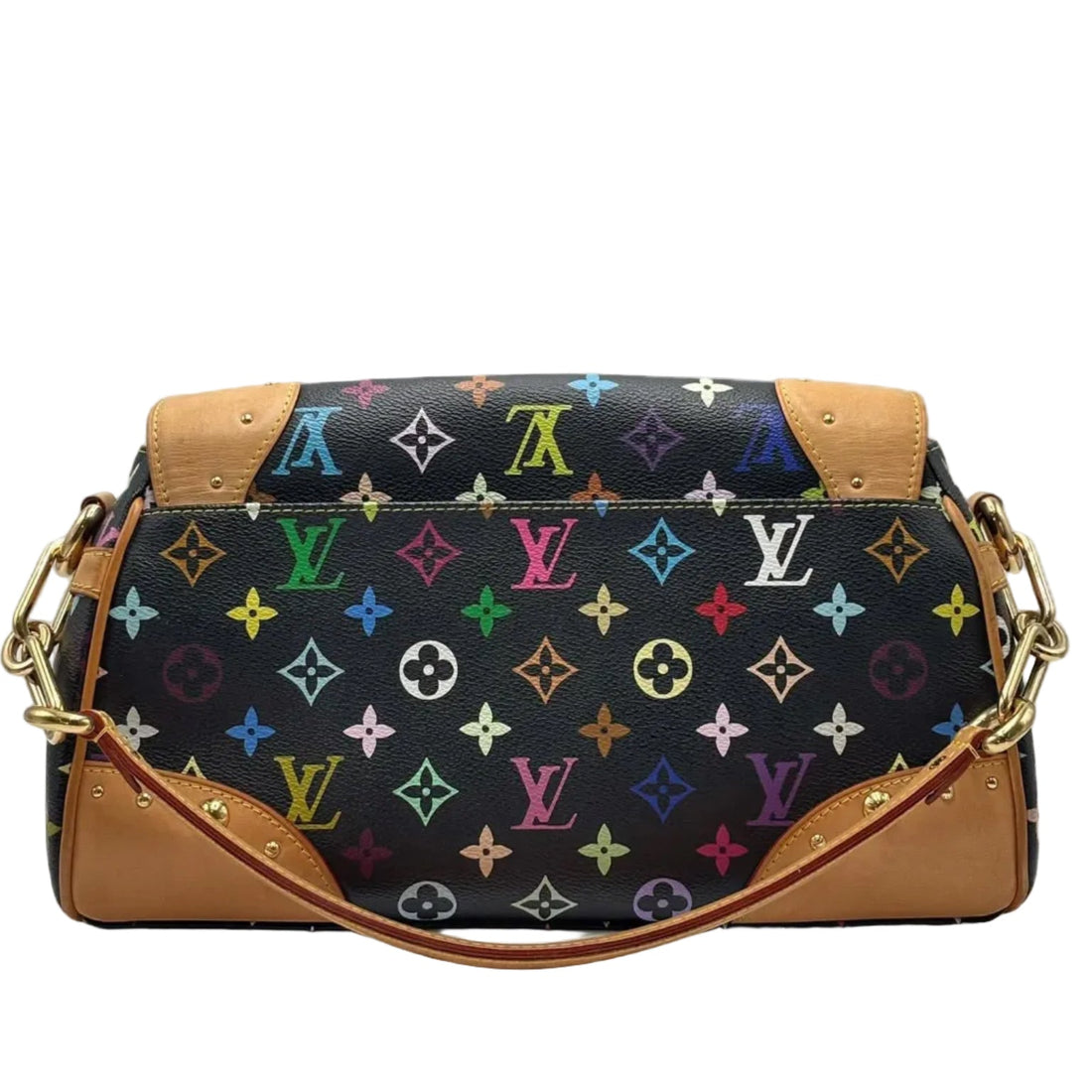 Louis Vuitton Black Monogram Multicolore Beverly MM Bag (Pre-owned) 3CRB4G7
