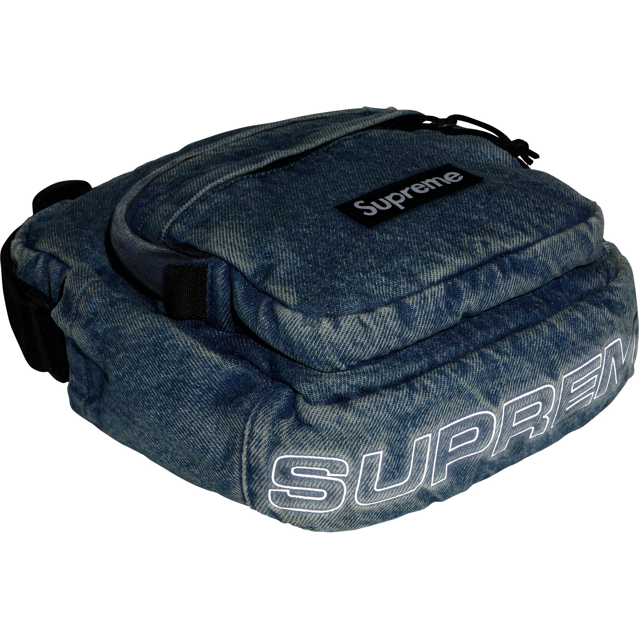 Supreme Denim Shoulder Bag Washed Indigo