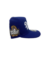 Load image into Gallery viewer, New Era 9FIFTY A-Frame Dodgers 50 Snapback Blue World Series 2024
