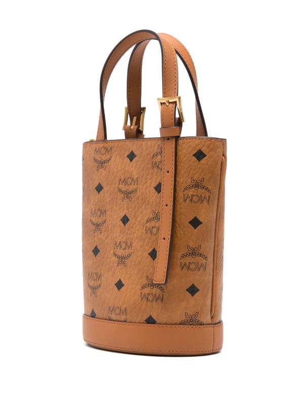 MCM Aren Bucket Tote In Visetos