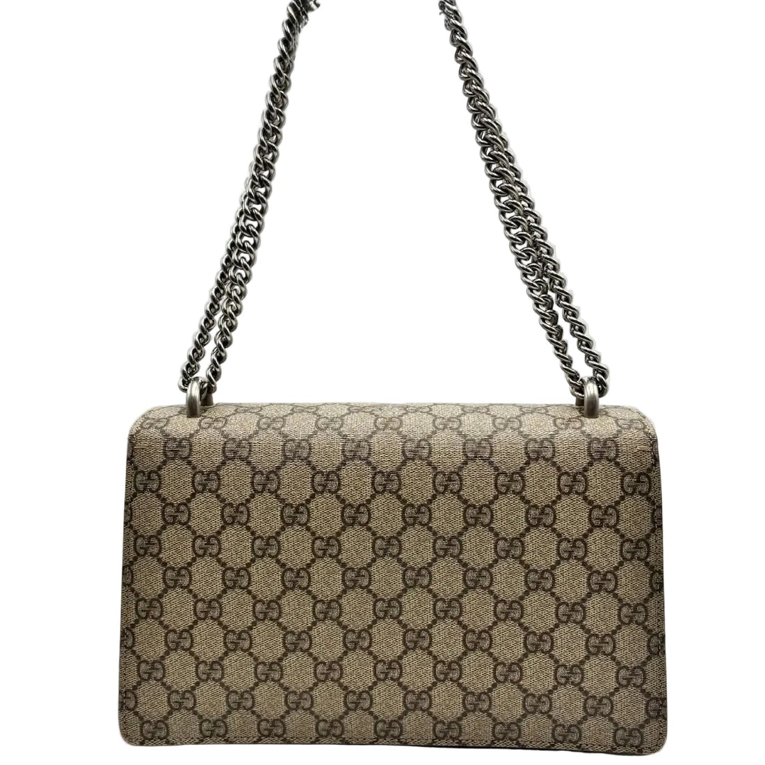 Gucci Dionysus Shoulder Bag GG Supreme Medium Beige/Brown (Pre-owned)
