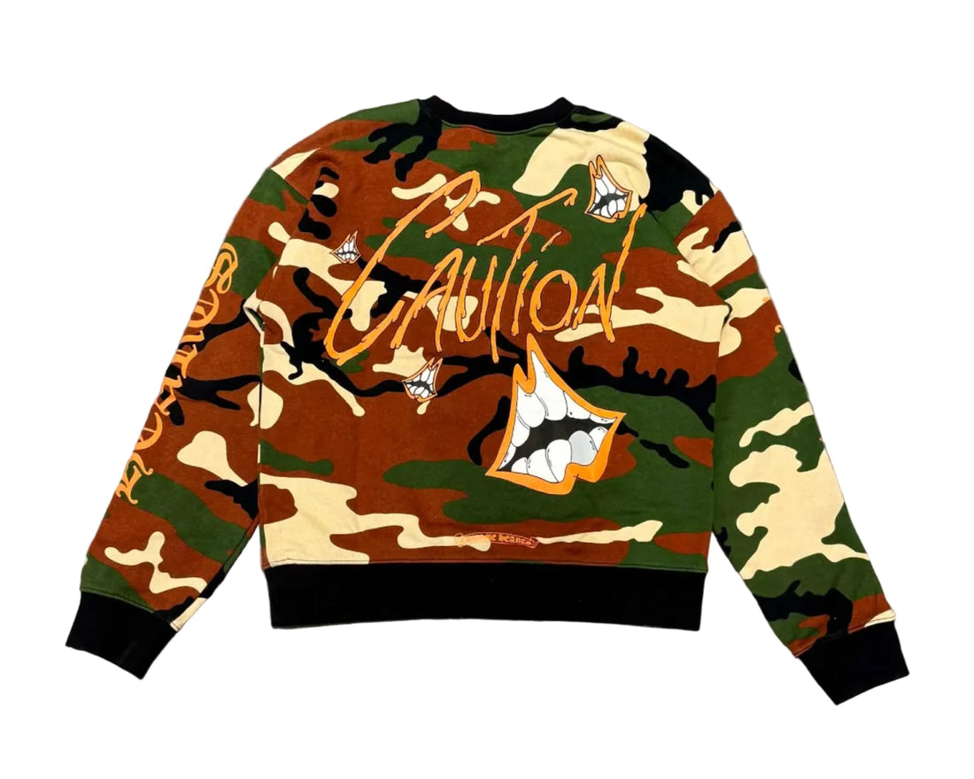 Chrome Hearts x Matty Boy Caution Crewneck Camo (Like new)