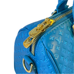 Load image into Gallery viewer, Louis Vuitton Nanogram Speedy Bandoulière 20 2WAY Handbag Turqoise (Pre-loved)
