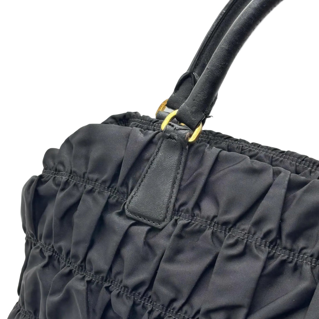 Prada Tessuto Nylon Gaufre Tote Nero Black (Pre-owned) VR3VBJG
