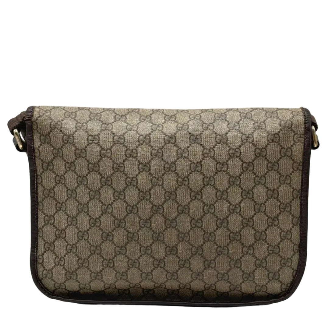 Gucci GG Brown Supreme Monogram Coated Canvas Messenger Bag (Pre-owned) 8TJWDBC