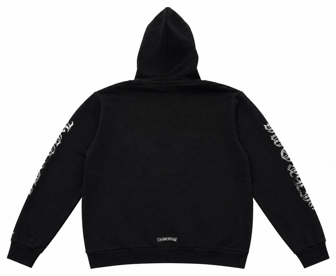 Chrome Hearts  1988 Script Black Pullover Hoodie