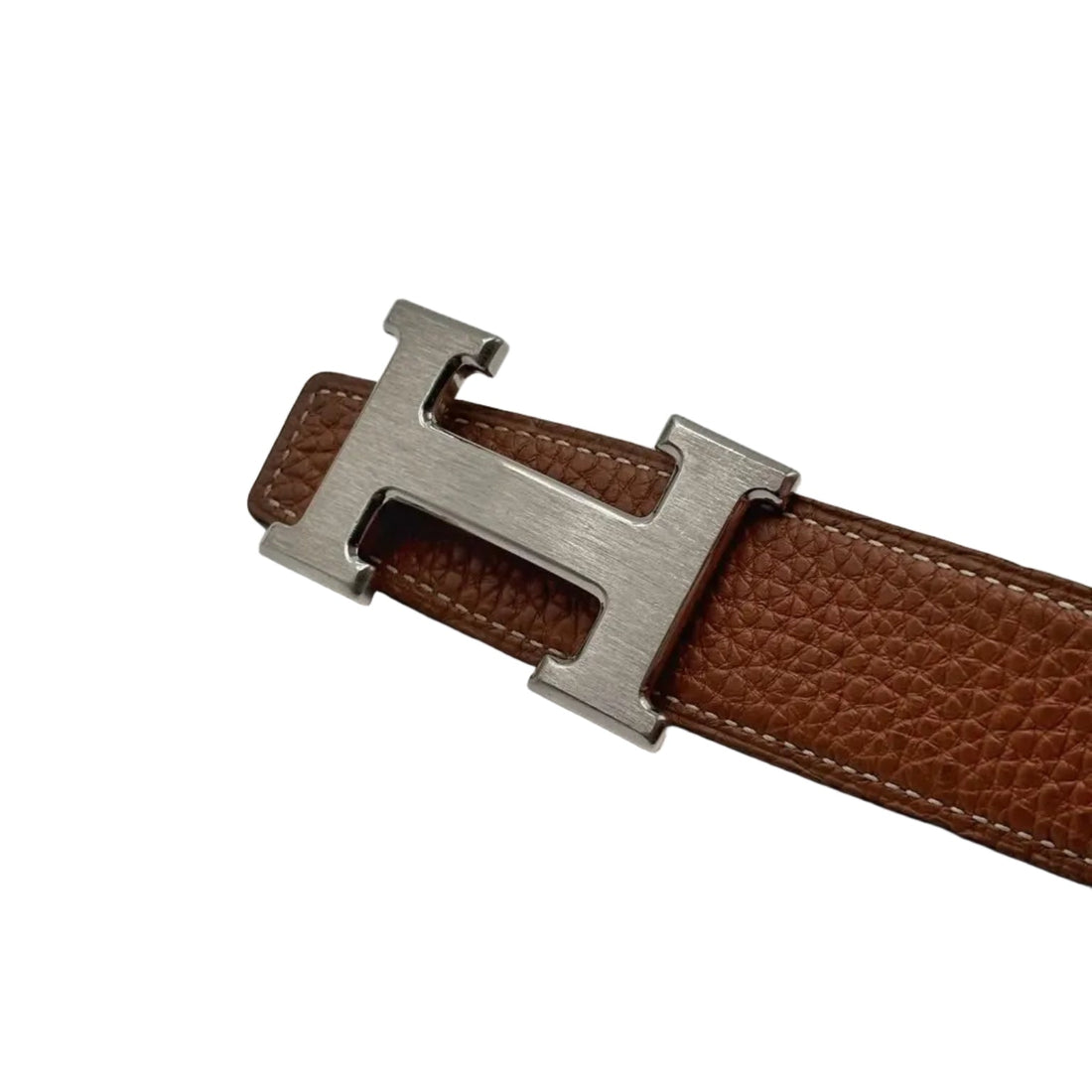 Hermes Gold/Black Chamonix and Togo Leather H Buckle Reversible Belt 100CM (Like new) JRXC2KV