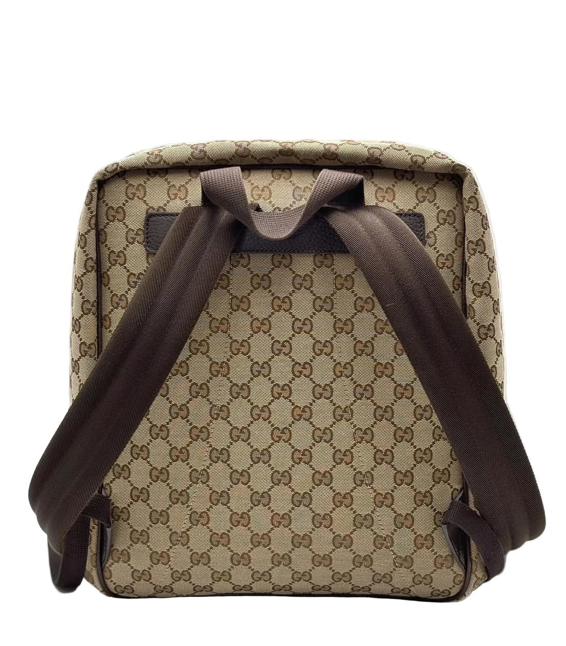 Gucci Monogram Travel Backpack Dark Brown (Like new) JGC24G2