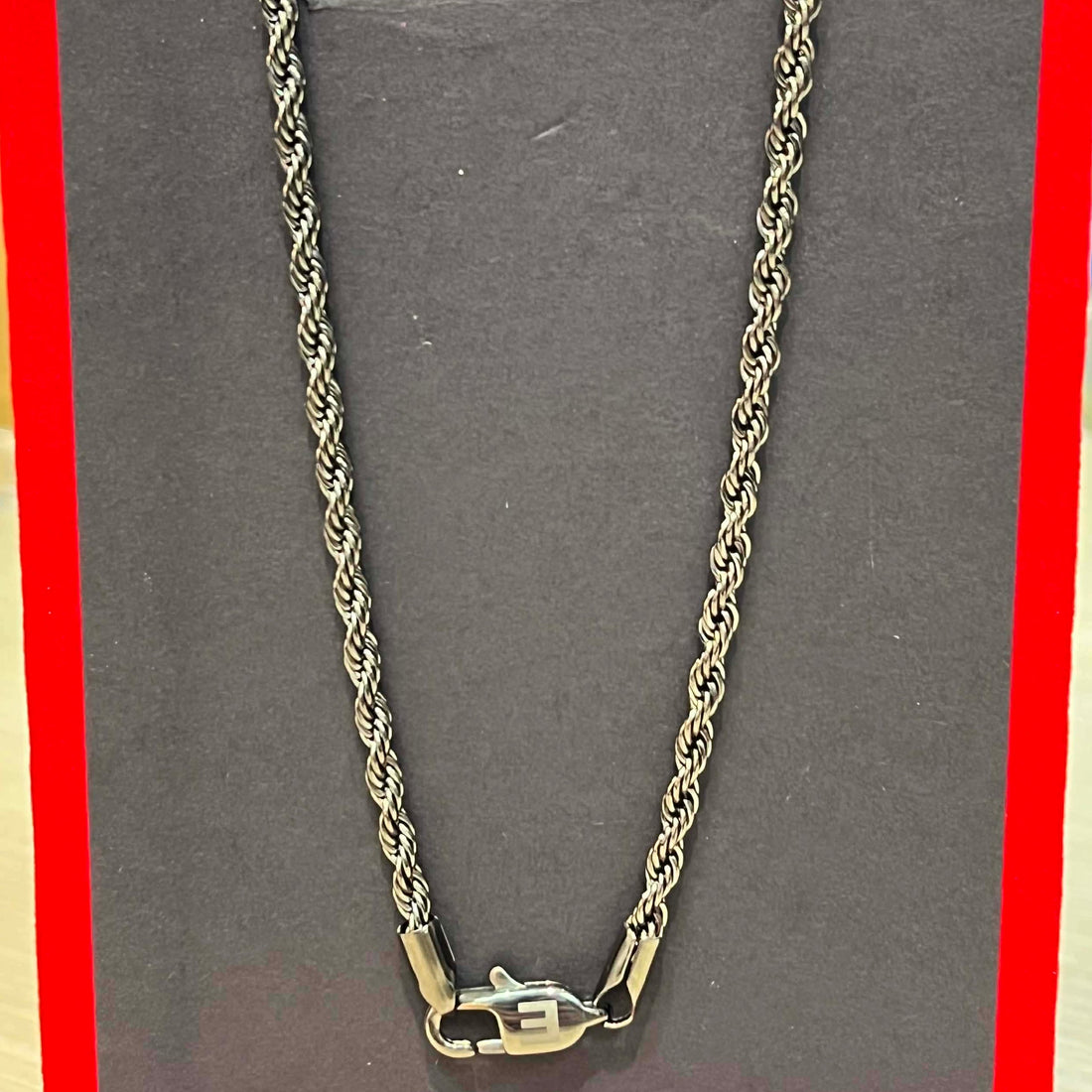 Eminem - Hockey Mask Diamond Pendant & Chain (Gun Metal) 20 inch Chain