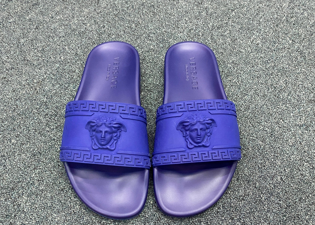 Versace Palazzo Slides Blue