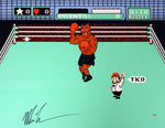 Load image into Gallery viewer, SIGNED MIKE TYSON&#39;S PUNCH-OUT!! CANVAS PRINT THE GREEN HEAD (Framed)
