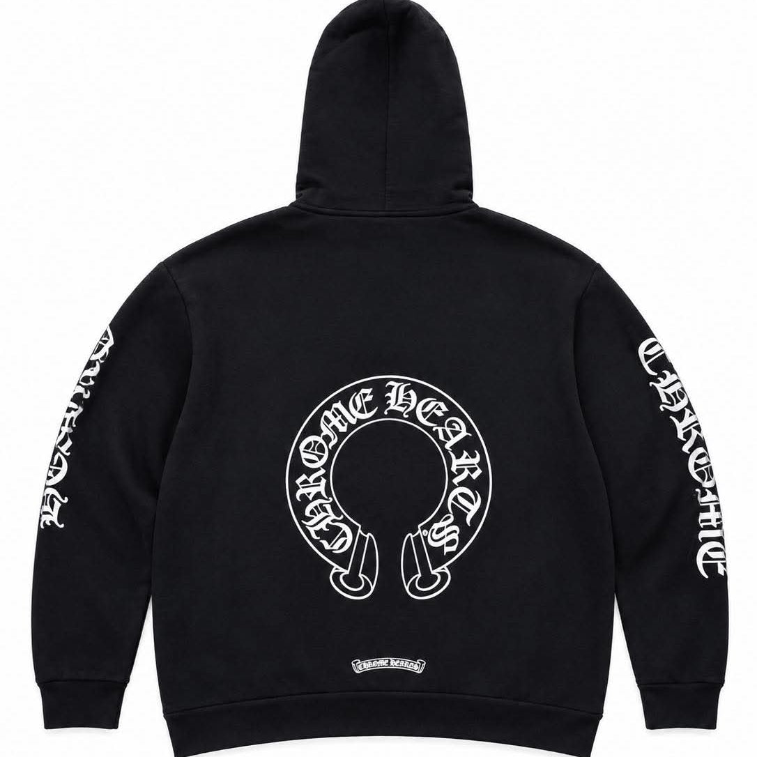 Chrome Hearts  Matty Boy Back Horseshoe Chomper Pullover Hoodie