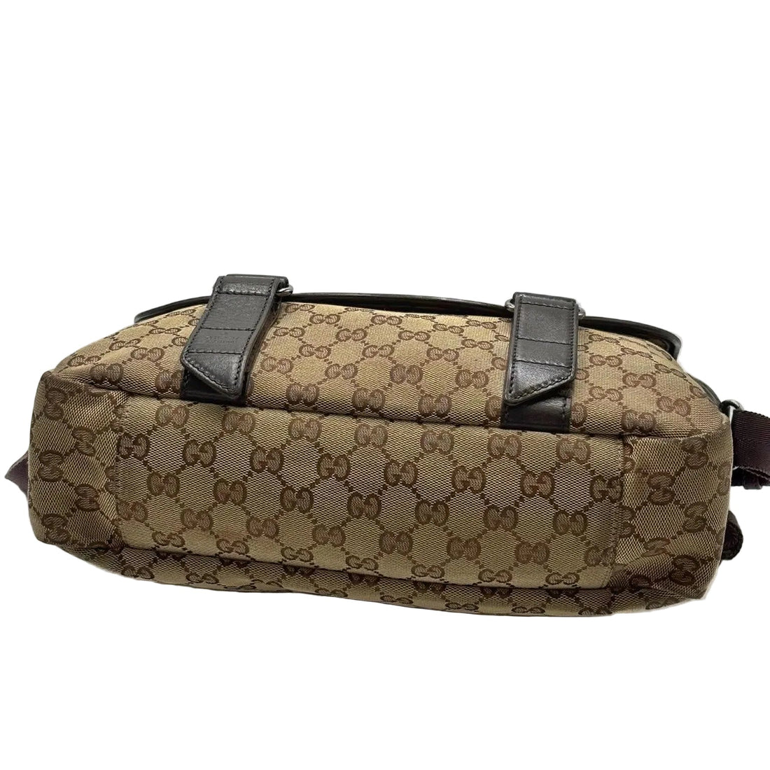 Gucci Beige/Ebony GG Canvas Medium Messenger Bag (Pre-owned) 3Q72WCB