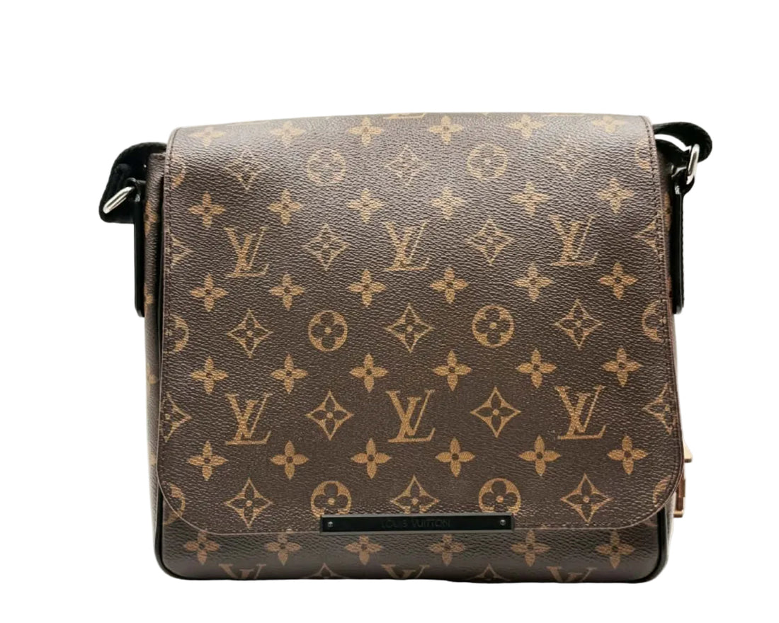 Louis Vuitton Monogram Macassar Canvas District PM Messenger Bag (Like new)