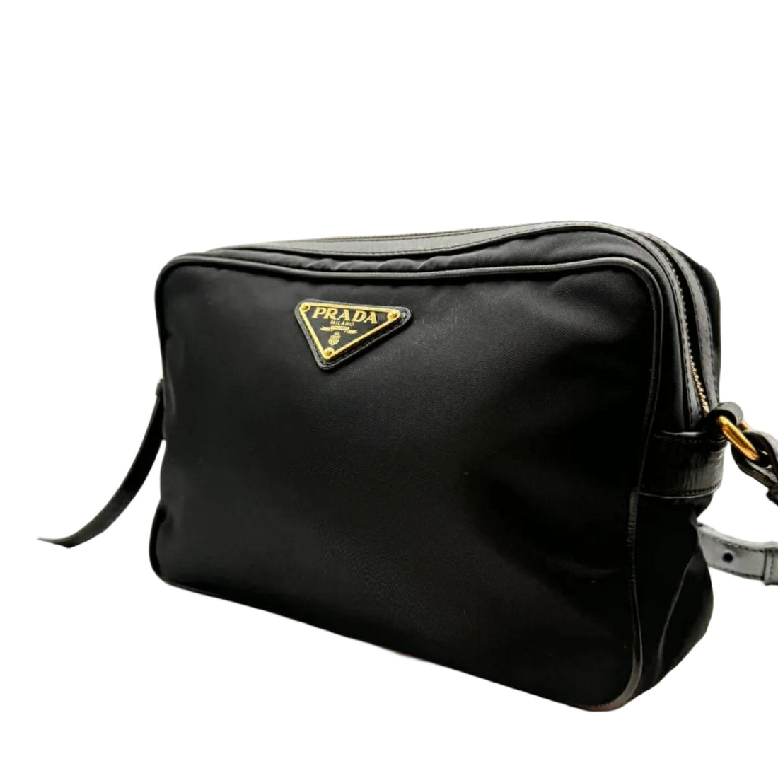 Prada Tessuto Nylon Black Camera Bag (Pre-owned)