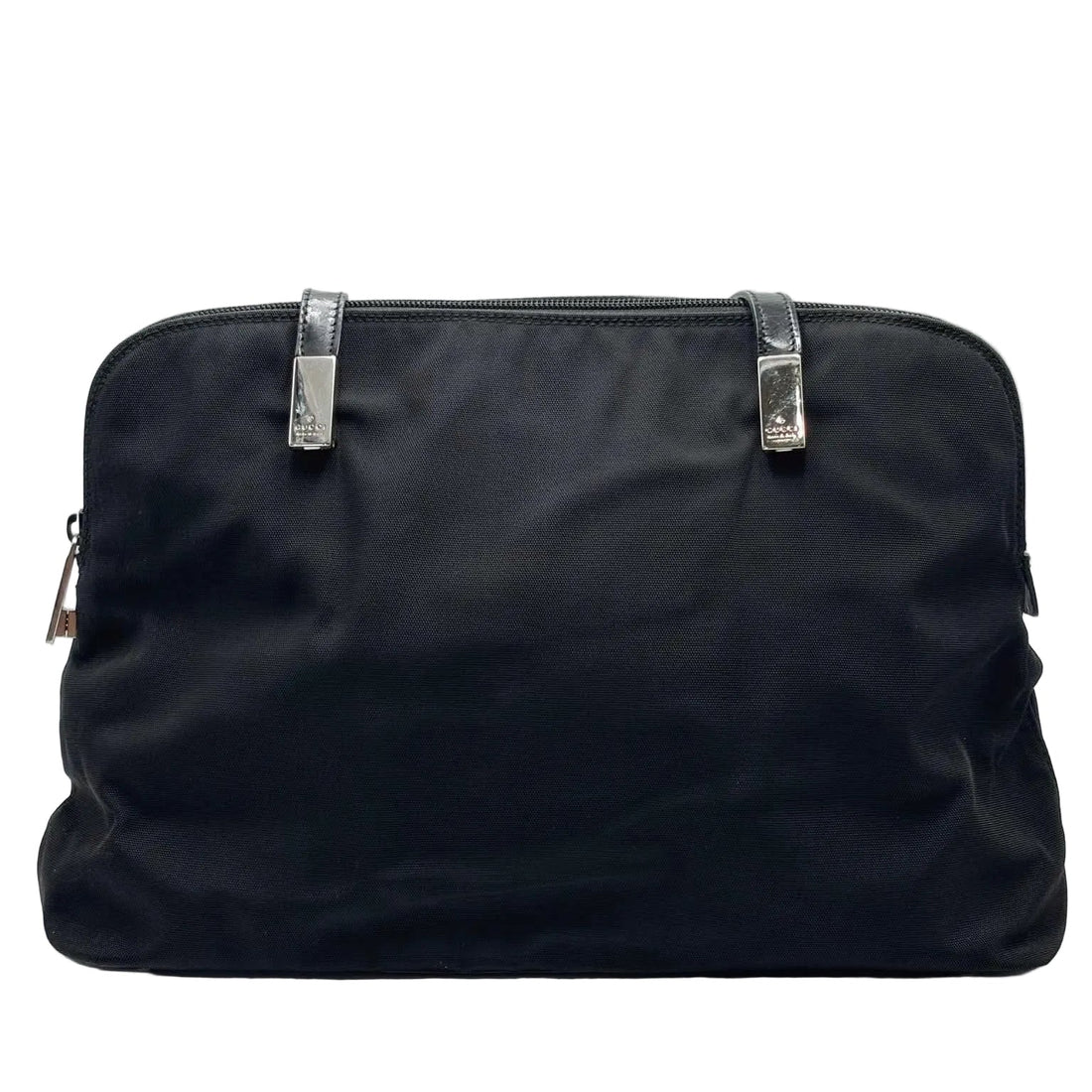Gucci Vintage Nylon Shoulder Bag Black (Pre-owned)
