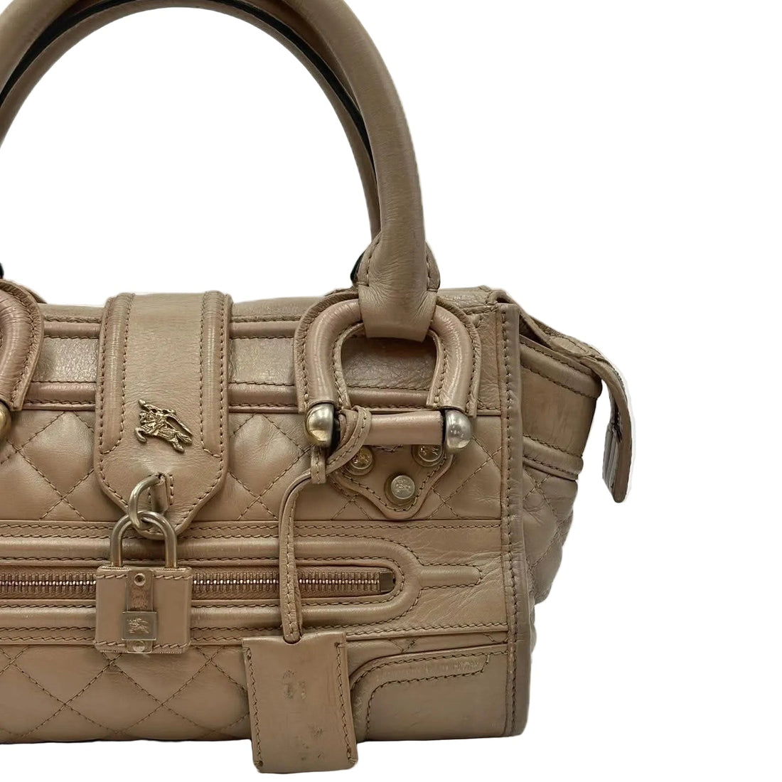 Burberry Quilted Leather Manor Bag (Pre-owned)