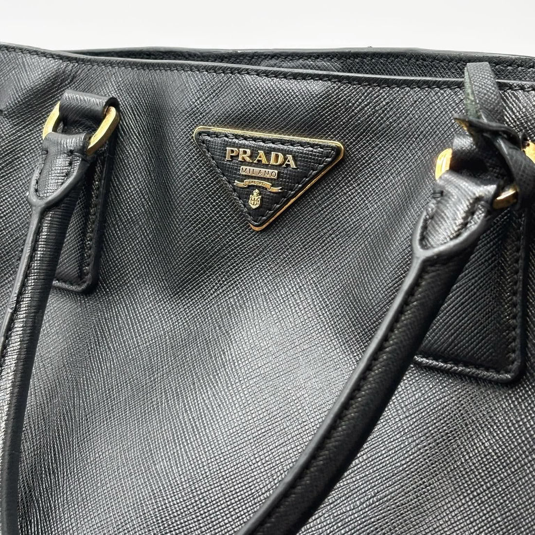 Prada Saffiano Lux Galleria Tote Large Black (Pre-owned) 7JGRCCM
