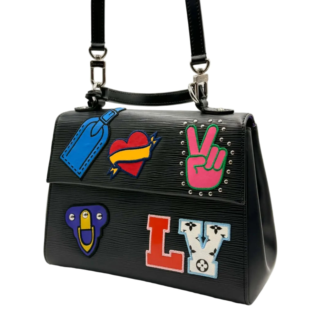 Louis Vuitton Cluny handbag Black Epi Leather (Like new) J3GCDHM