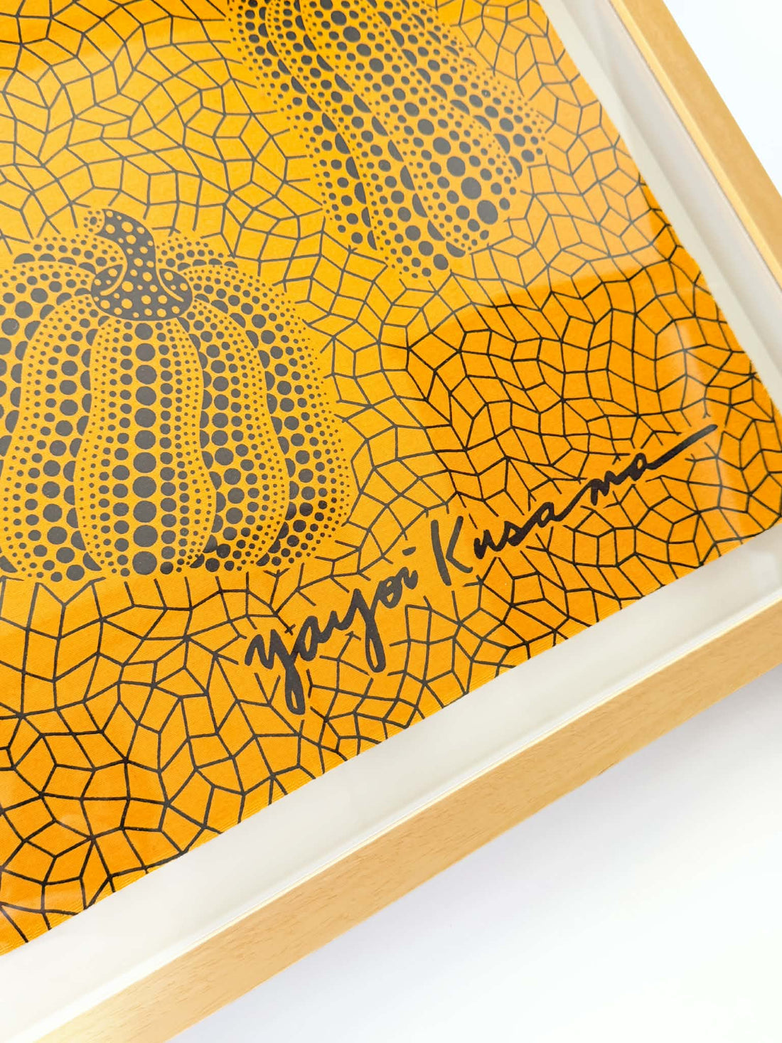 Yayoi Kusama Pumpkin Tenugui (Framed)