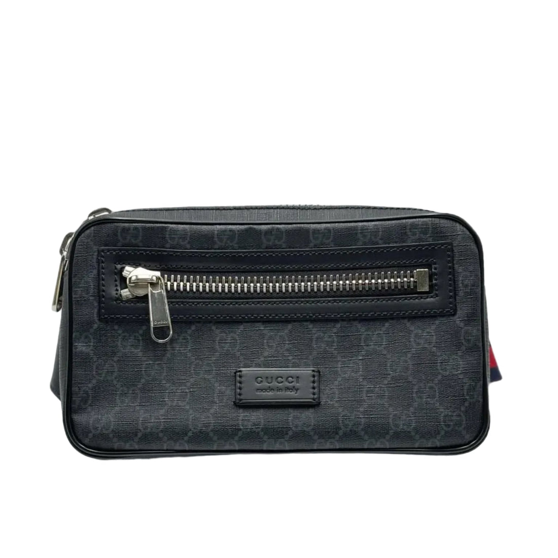 Gucci GG Supreme Belt Bag Black Grey (Like new) BGWB2HM