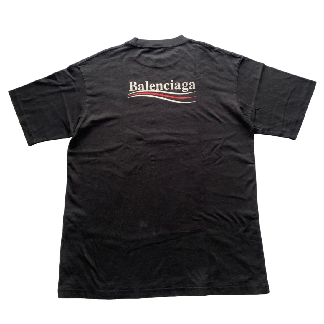 Balenciaga Campaign Logo T-shirt Black (Pre-owned)