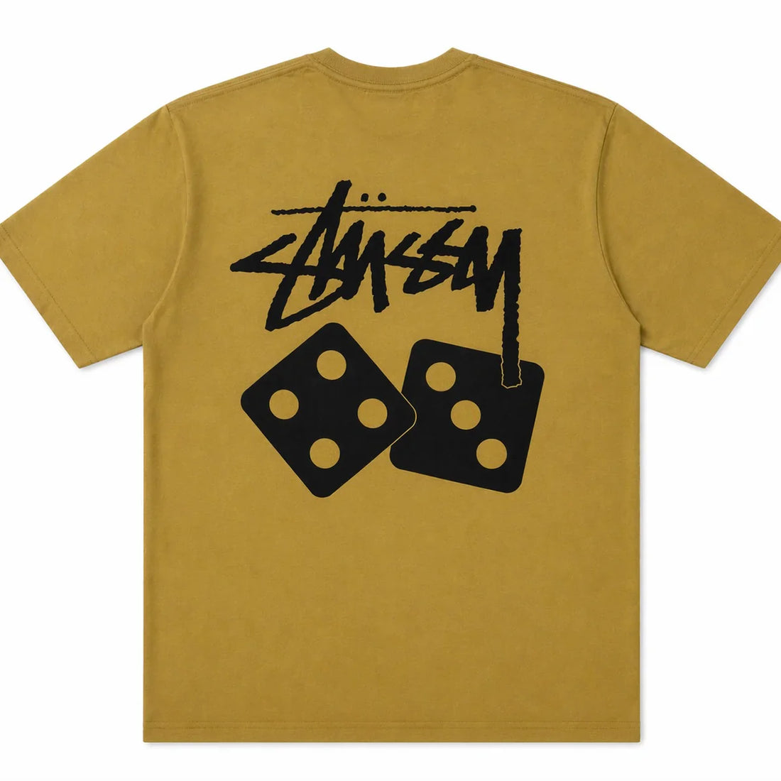Stussy Dice Pigment Dyed Tee Khaki