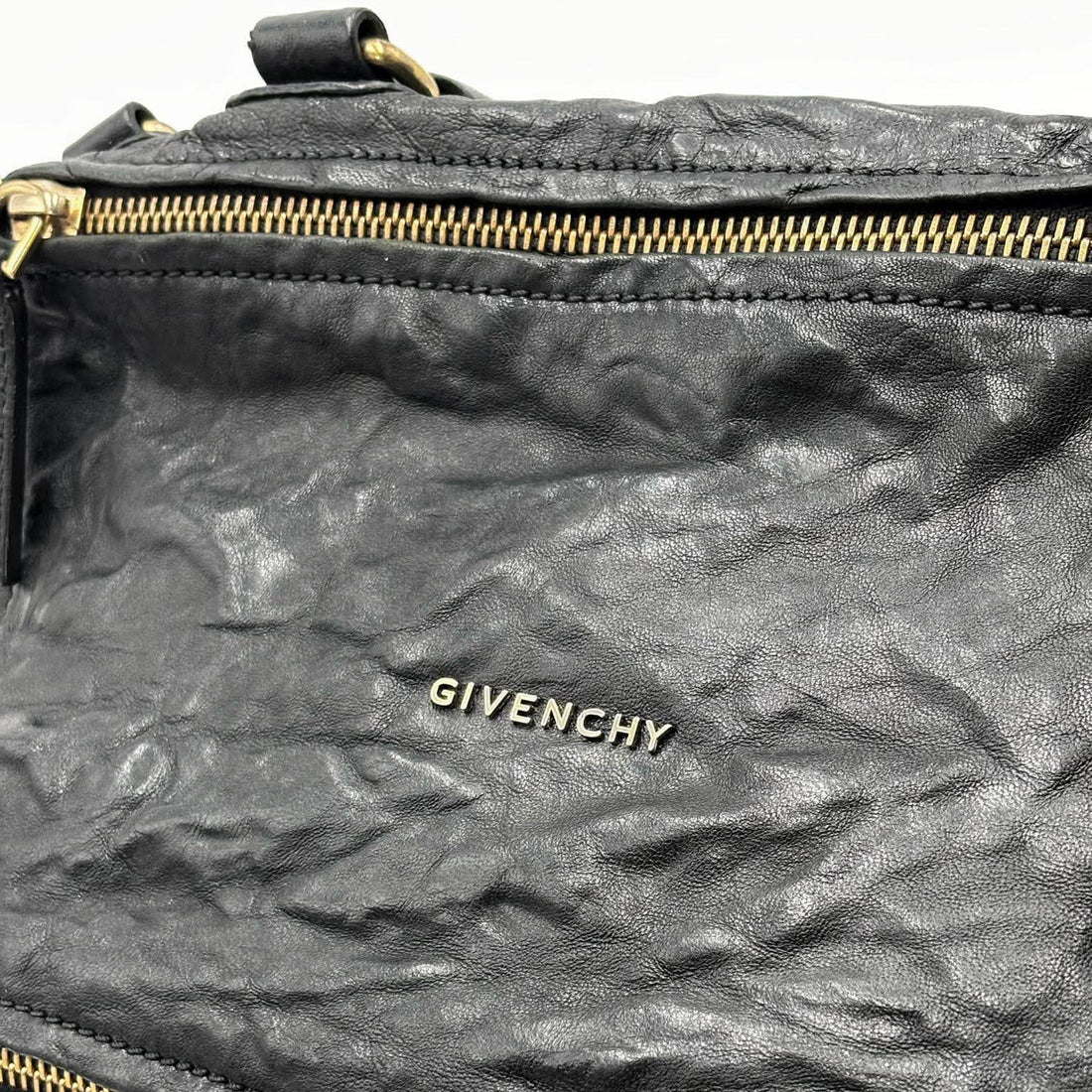 Givenchy Black Sheepskin Leather Medium Pepe Pandora Bag (Pre-owned) 2CB9HDH