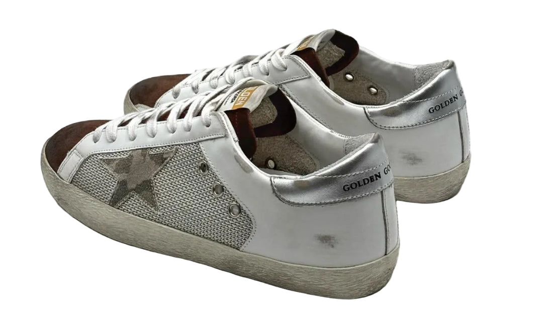 Golden Goose Super-Star Light Silver White Beige