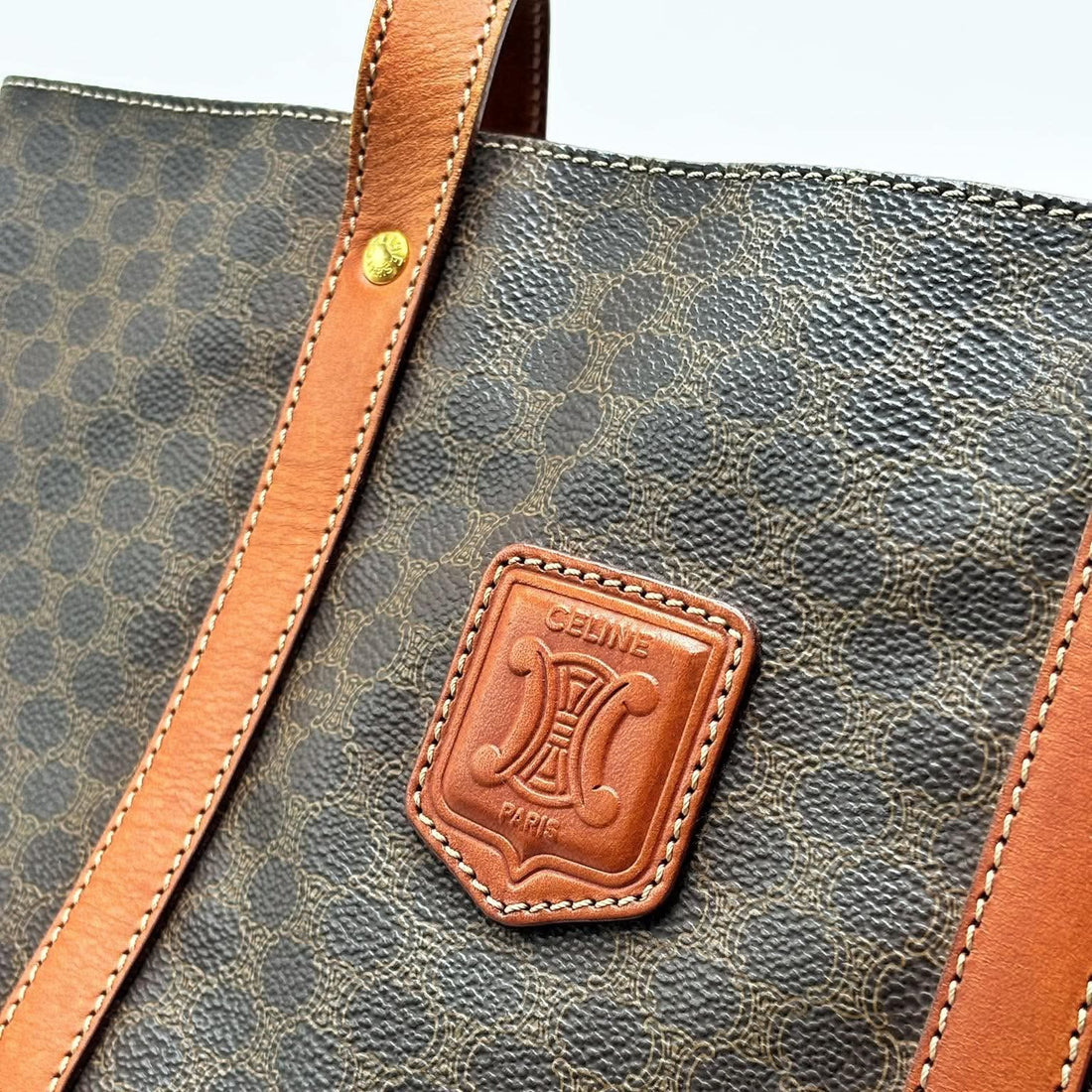 Celine Macadam Coated Canvas tote bag (Like new)