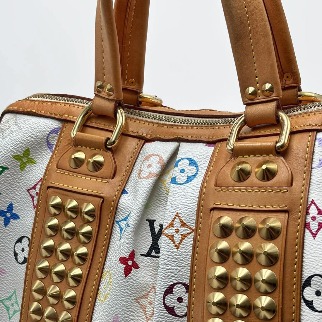 Louis Vuitton White Monogram "Murakami" Multicolore Courtney GM Bag (Pre-owned) CMVB4VW