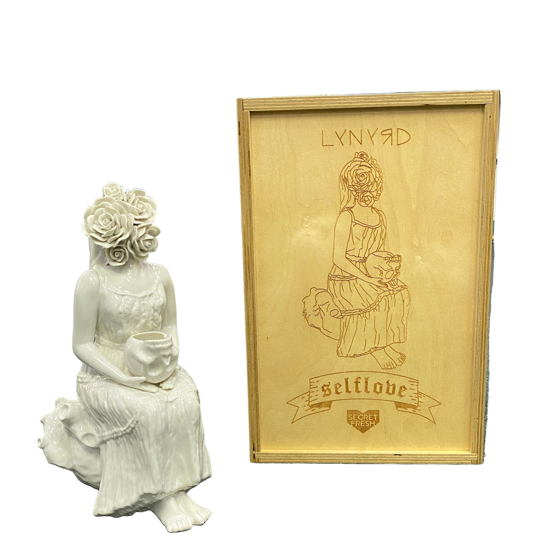Lynyrd Paras x Secret Fresh ‘Self Love’ Sculpture White (Signed)