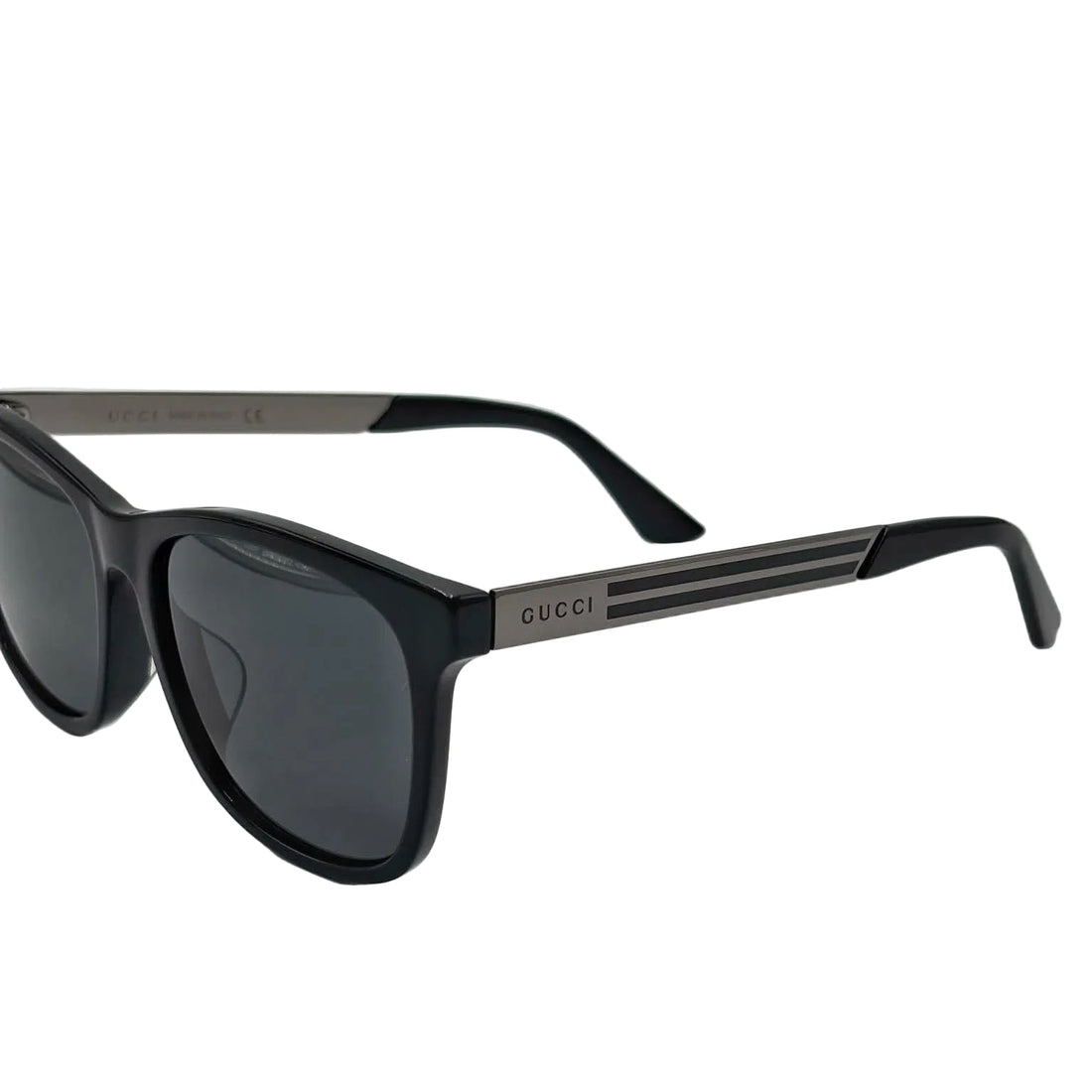 Gucci Black GG0695SA Rectangle Sunglasses (Pre-owned)