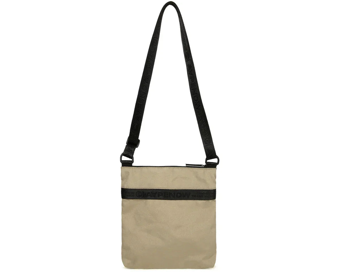 AAPENOW moonface logo crossbody bag Beige