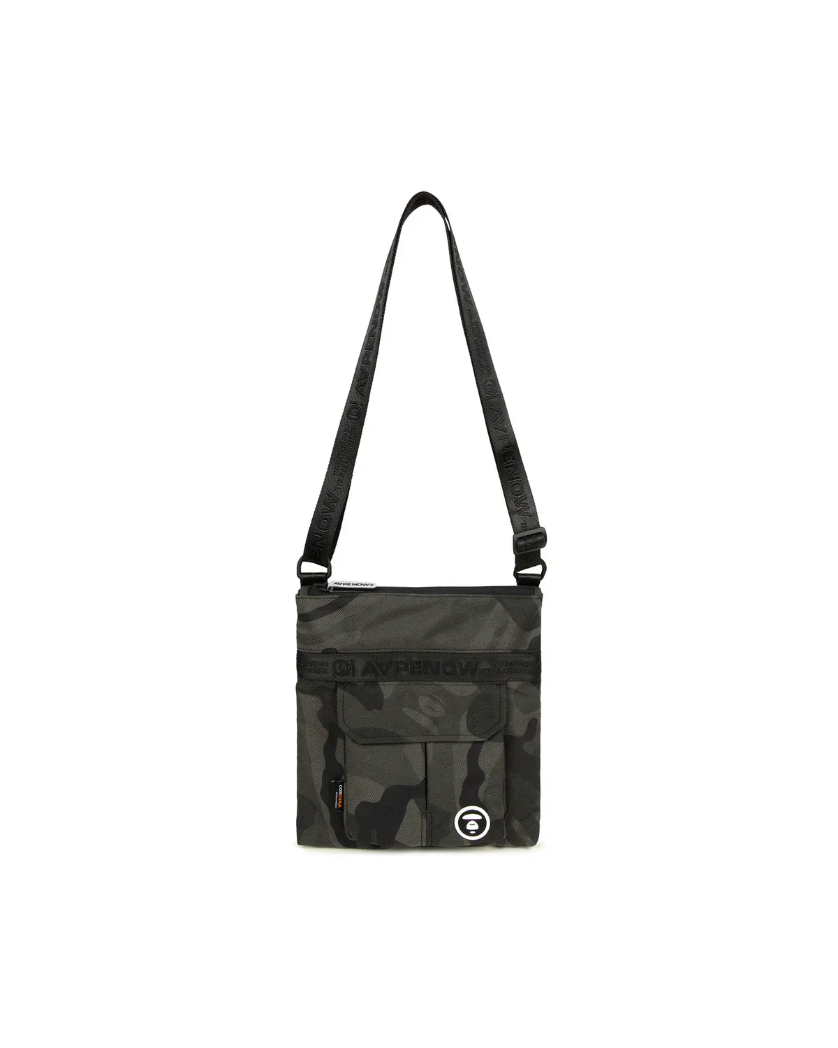 AAPENOW moonface logo crossbody bag Black Camo