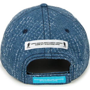 AAPE MOONFACE LOGO CAP BLUE