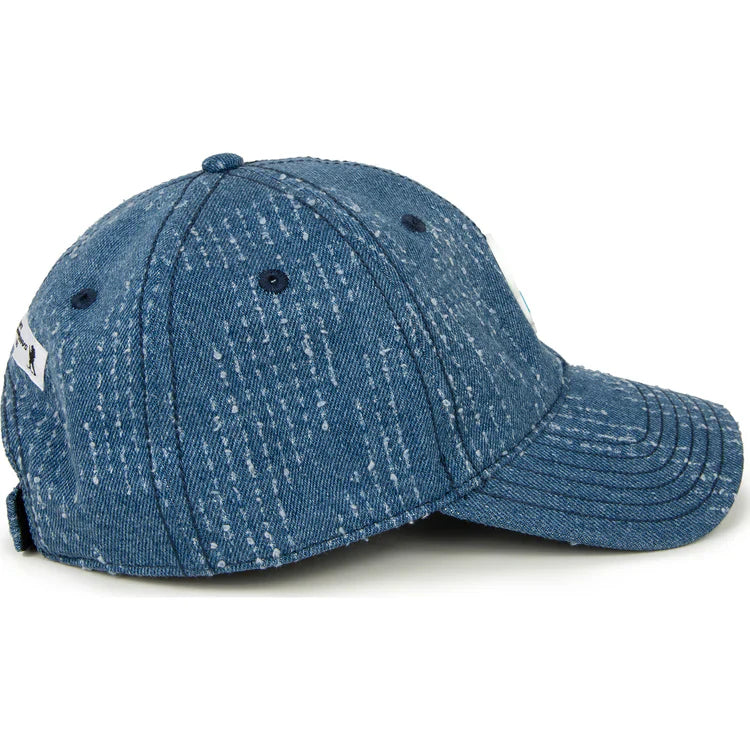 AAPE MOONFACE LOGO CAP BLUE