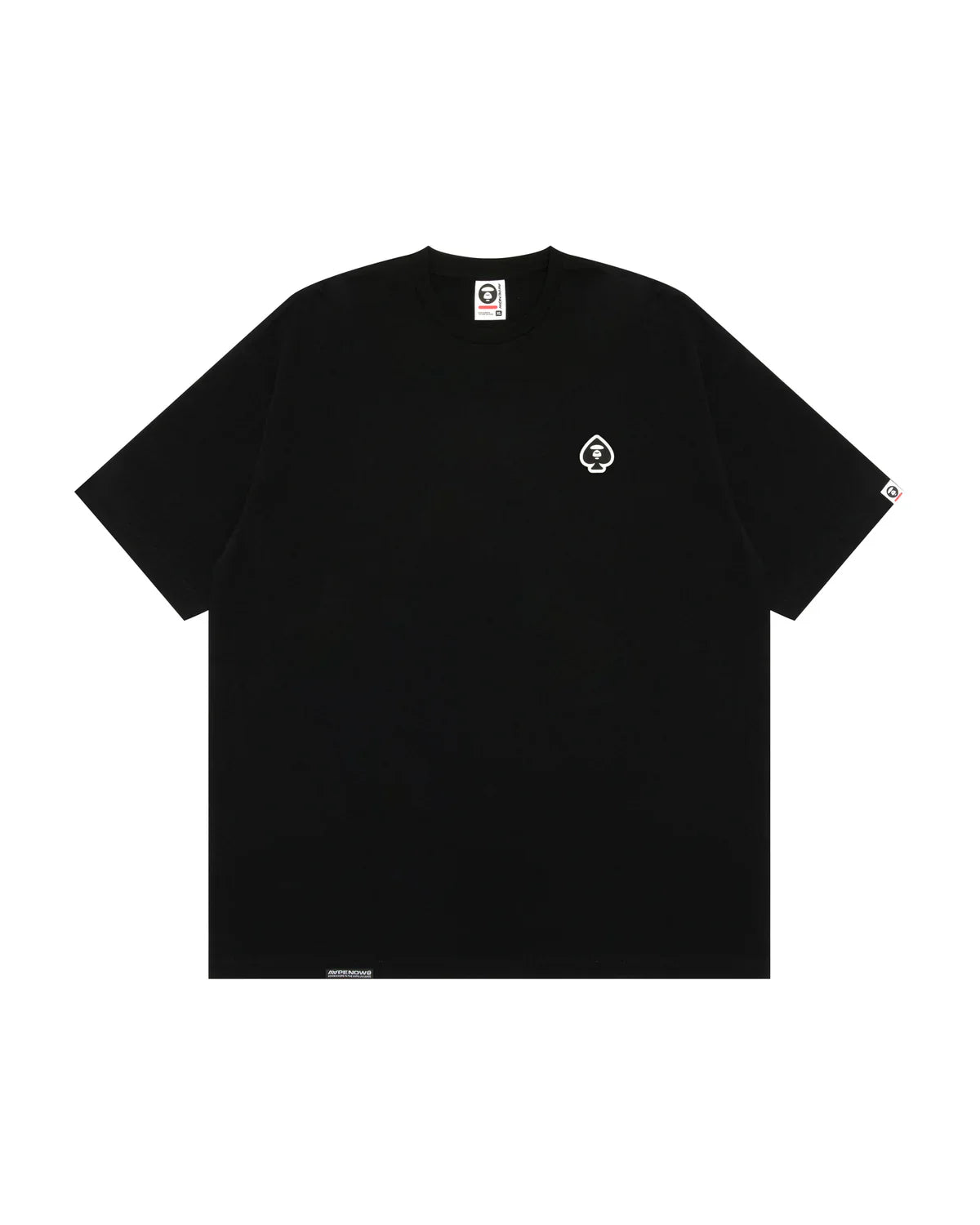 AAPENOW spades moonface logo short sleeve tee black