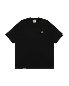 AAPENOW spades moonface logo short sleeve tee black