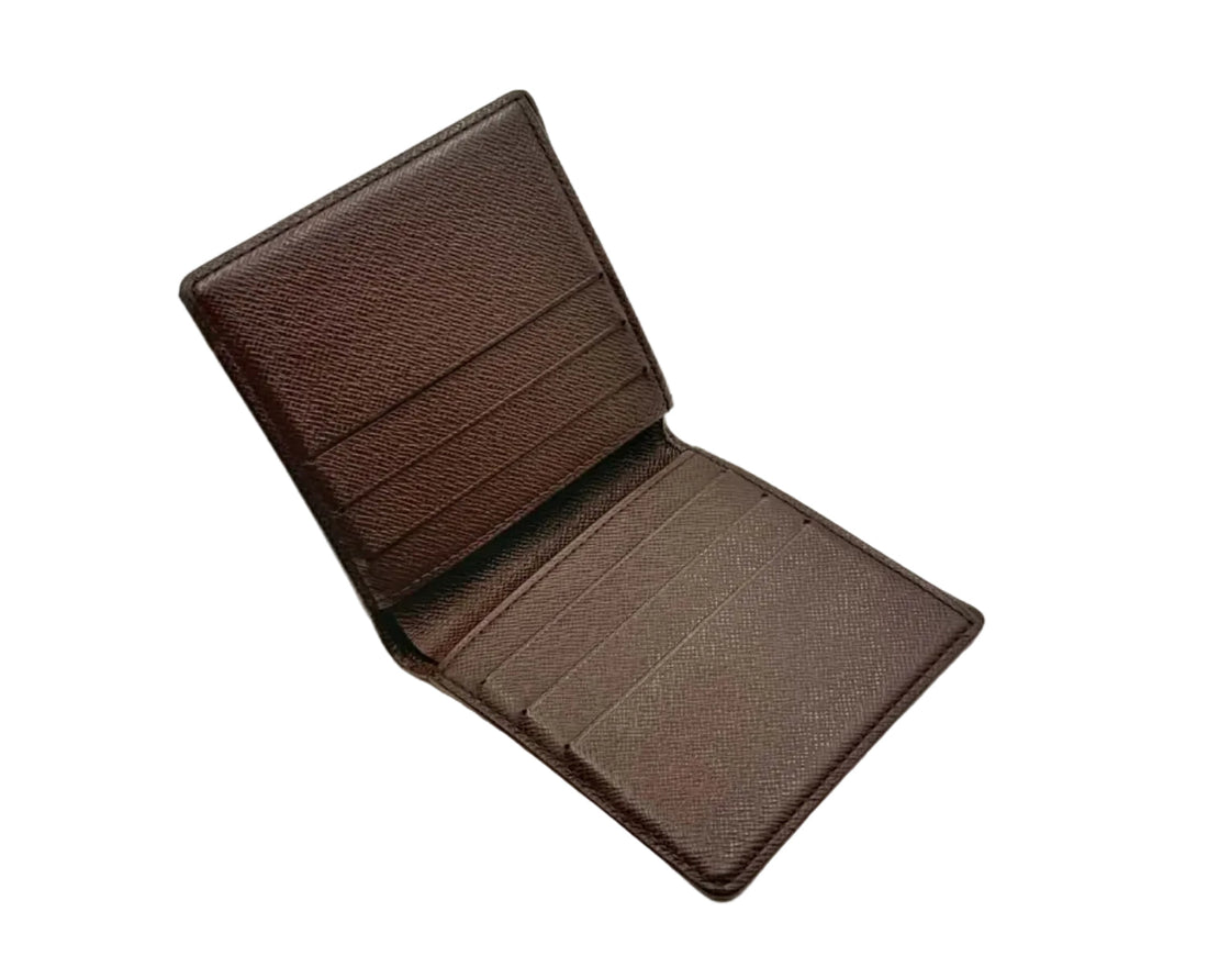 Louis Vuitton P2005 Damier Ebène bi-fold Wallet (Like new) MJBCYV2