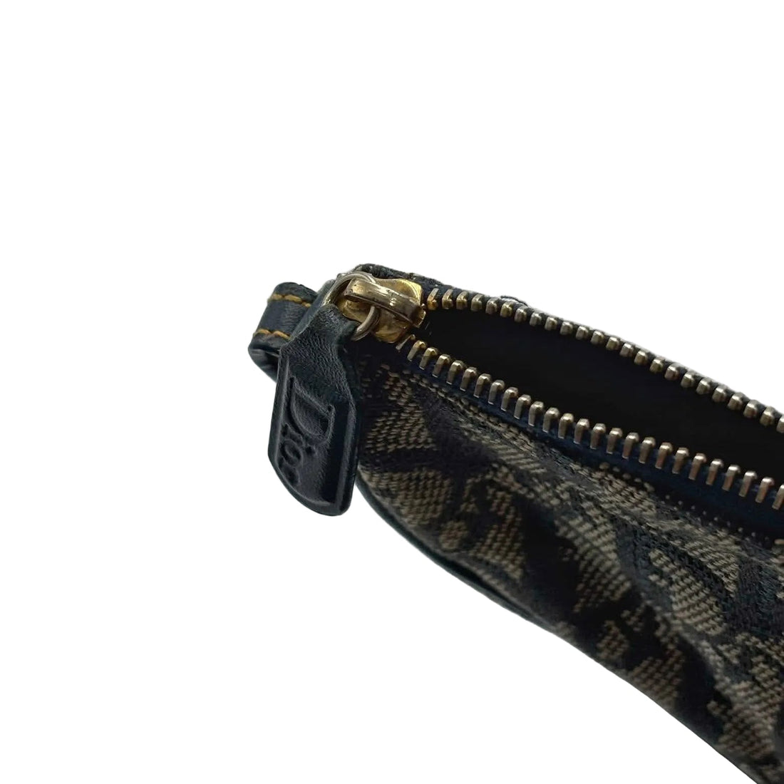 Christian Dior Mini Diorissimo Canvas Saddle Pochette Shoulder Bag (Pre-owned) JXGHQ7H