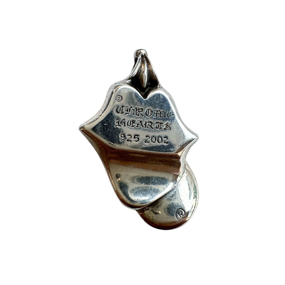 Chrome Hearts Rolling Stones Lip & Tongue Sterling Silver Pendant (Vintage)