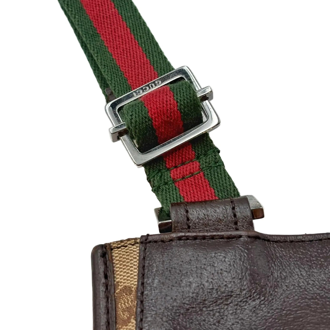 Gucci Messenger Bag GG Supreme Canvas Leather (Pre-owned)