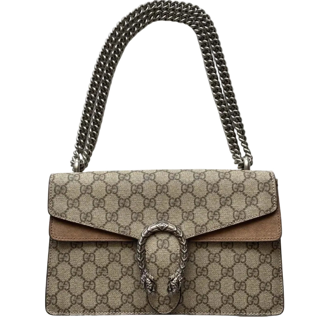 Gucci Dionysus Shoulder Bag GG Supreme Medium Beige/Brown (Like new) XYKMW7G