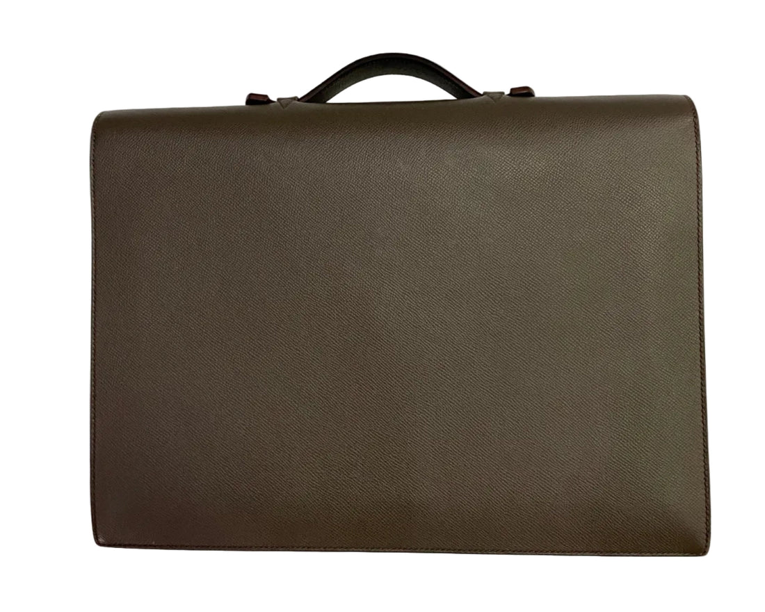 Hermès Hermes Togo Sac A Depeches 38 Briefcase Brown (Pre-owned)